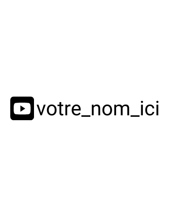 Sticker YouTube Personnalisé